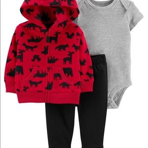 3 peice set (hoodie/onesie/pants)